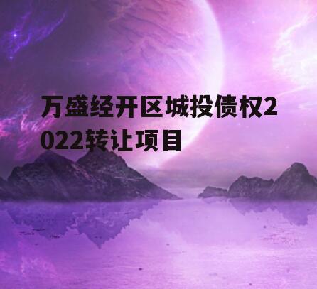 万盛经开区城投债权2022转让项目