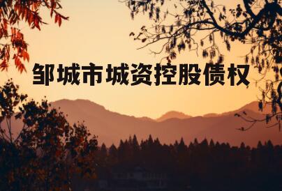 邹城市城资控股债权