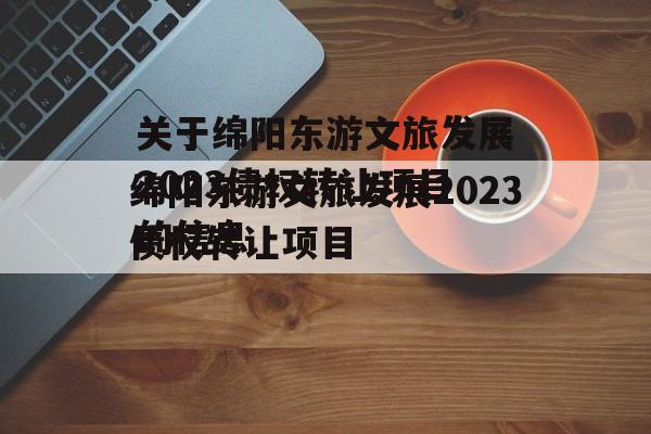 关于绵阳东游文旅发展2023债权转让项目的信息