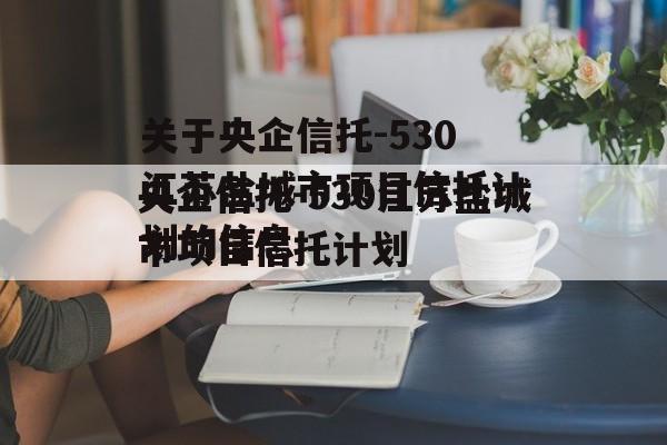 关于央企信托-530江苏盐城市项目信托计划的信息