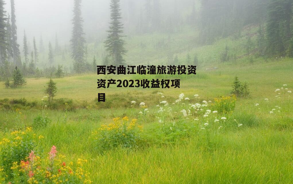 西安曲江临潼旅游投资资产2023收益权项目