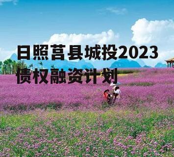 日照莒县城投2023债权融资计划
