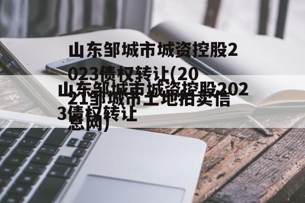 山东邹城市城资控股2023债权转让(2021邹城市土地拍卖信息网)
