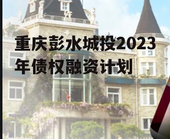 重庆彭水城投2023年债权融资计划