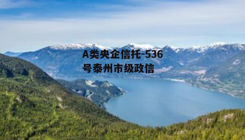 A类央企信托-536号泰州市级政信