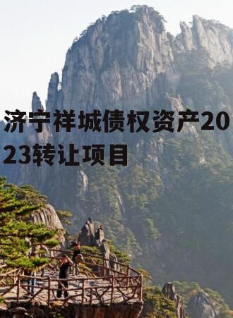 济宁祥城债权资产2023转让项目