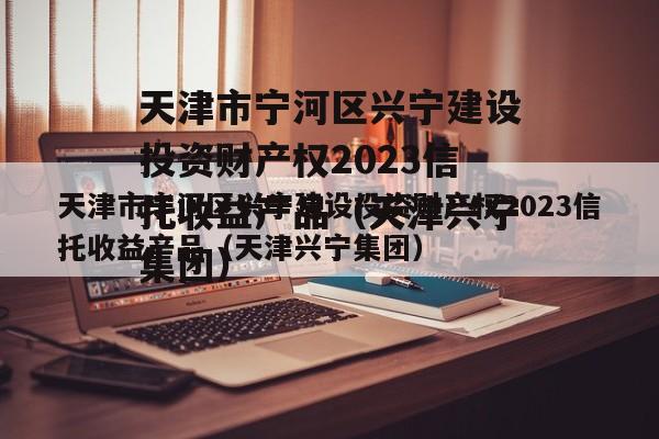 天津市宁河区兴宁建设投资财产权2023信托收益产品（天津兴宁集团）