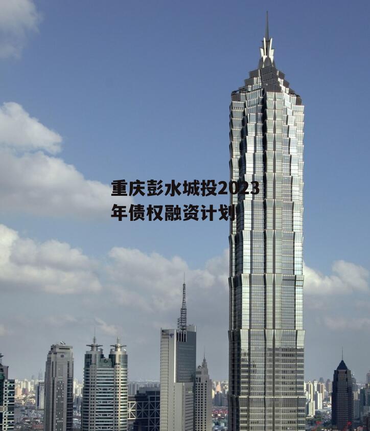 重庆彭水城投2023年债权融资计划