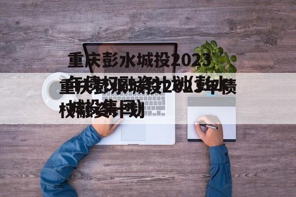 重庆彭水城投2023年债权融资计划(彭水城投集团)