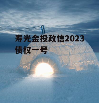 寿光金投政信2023债权一号