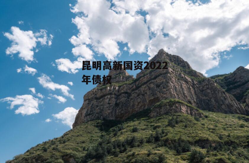 昆明高新国资2022年债权