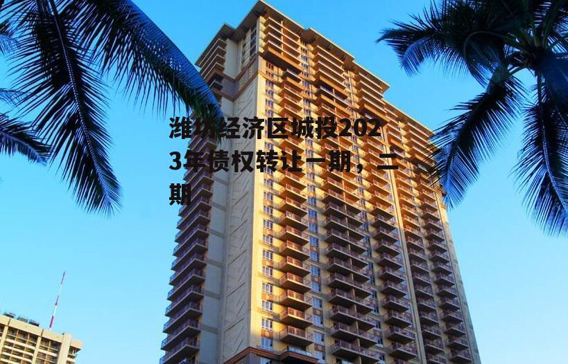 潍坊经济区城投2023年债权转让一期，二期