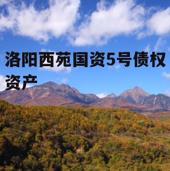 洛阳西苑国资5号债权资产