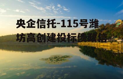 央企信托-115号潍坊高创建投标债政信