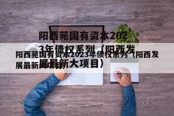阳西苑国有资本2023年债权系列（阳西发展最新大项目）