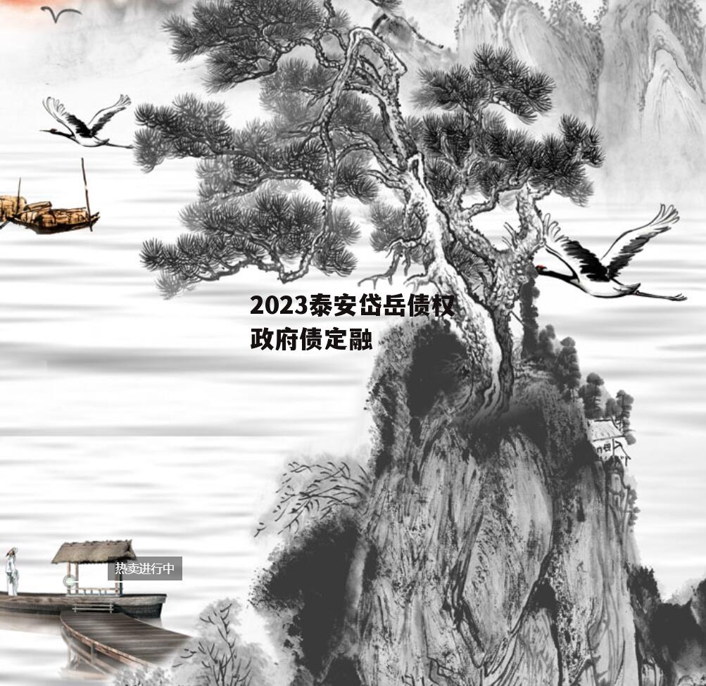 2023泰安岱岳债权政府债定融