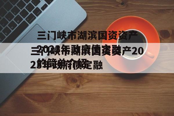三门峡市湖滨国资资产2023年政府债定融的简单介绍