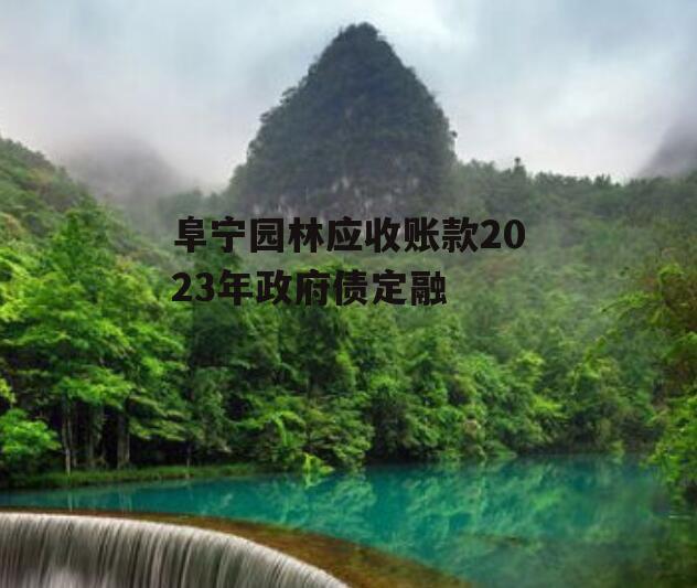 阜宁园林应收账款2023年政府债定融