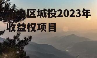 市中区城投2023年收益权项目