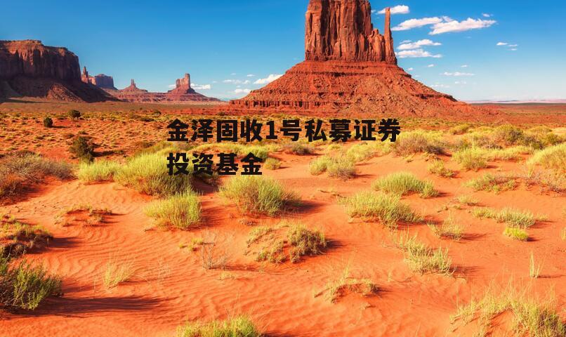 金泽固收1号私募证券投资基金