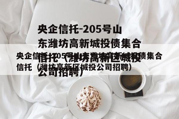 央企信托-205号山东潍坊高新城投债集合信托（潍坊高新区城投公司招聘）