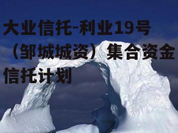 大业信托-利业19号（邹城城资）集合资金信托计划