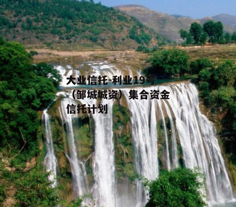 大业信托-利业19号（邹城城资）集合资金信托计划