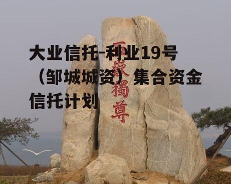大业信托-利业19号（邹城城资）集合资金信托计划
