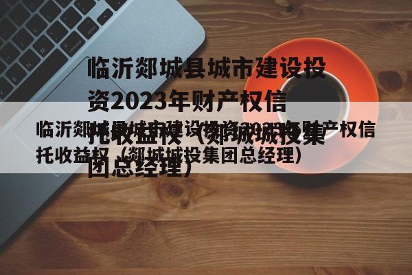 临沂郯城县城市建设投资2023年财产权信托收益权（郯城城投集团总经理）