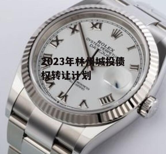 2023年林州城投债权转让计划