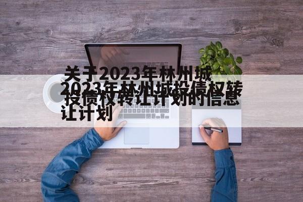 关于2023年林州城投债权转让计划的信息