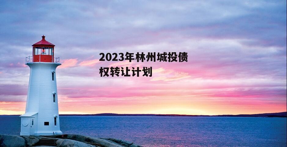 2023年林州城投债权转让计划