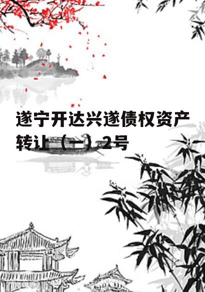 遂宁开达兴遂债权资产转让（一）2号