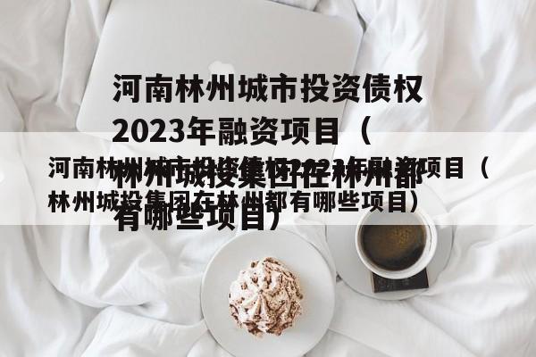 河南林州城市投资债权2023年融资项目（林州城投集团在林州都有哪些项目）
