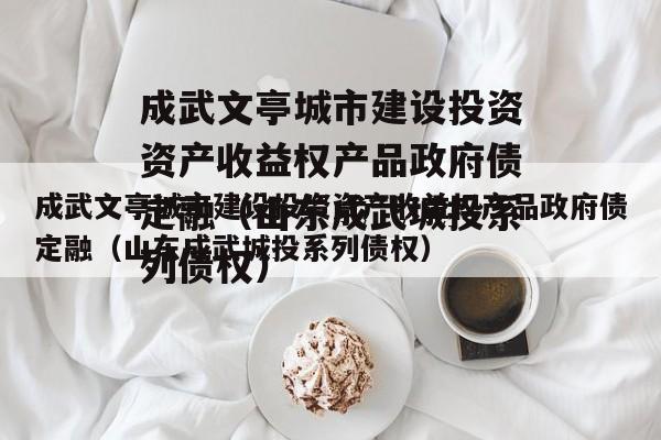 成武文亭城市建设投资资产收益权产品政府债定融（山东成武城投系列债权）