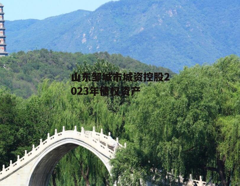 山东邹城市城资控股2023年债权资产