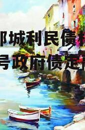 山东邹城利民债权收益权01号政府债定融