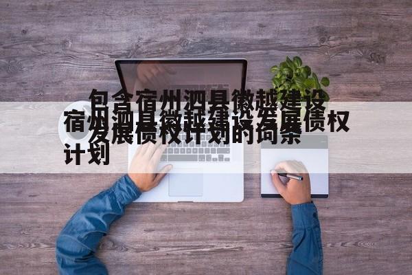 包含宿州泗县徽越建设发展债权计划的词条