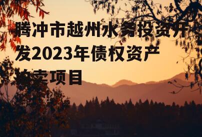 腾冲市越州水务投资开发2023年债权资产拍卖项目