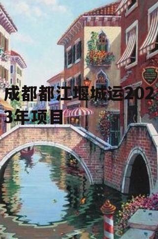 成都都江堰城运2023年项目