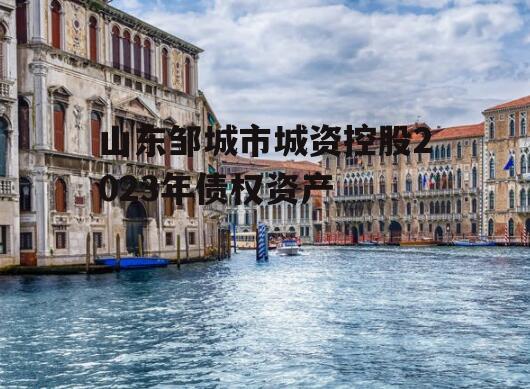 山东邹城市城资控股2023年债权资产