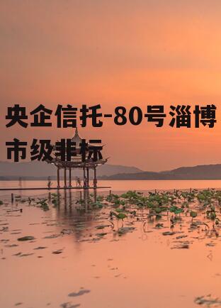 央企信托-80号淄博市级非标
