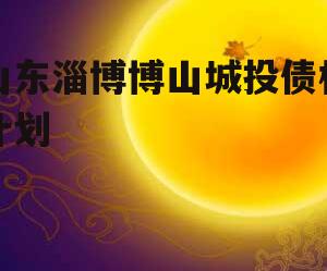 山东淄博博山城投债权计划