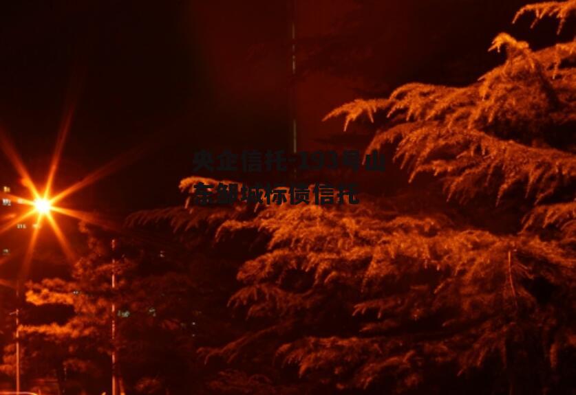 央企信托-193号山东邹城标债信托