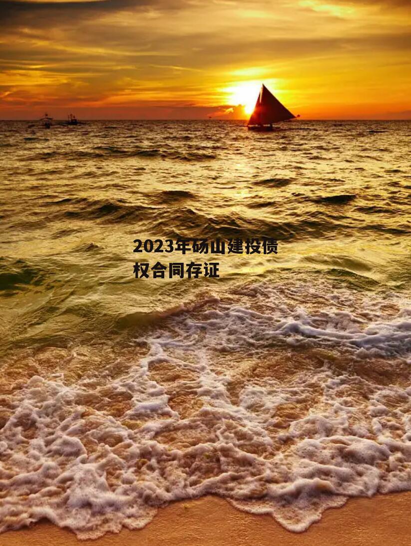 2023年砀山建投债权合同存证