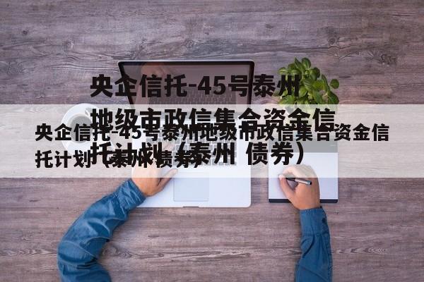 央企信托-45号泰州地级市政信集合资金信托计划（泰州 债券）