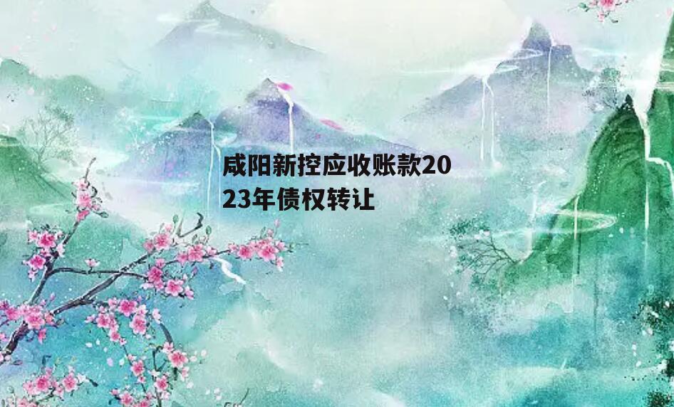 咸阳新控应收账款2023年债权转让