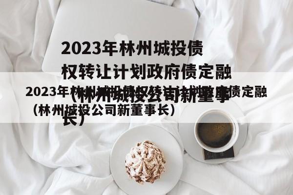 2023年林州城投债权转让计划政府债定融（林州城投公司新董事长）