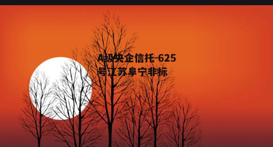 A级央企信托-625号江苏阜宁非标