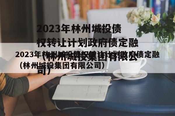 2023年林州城投债权转让计划政府债定融（林州城投集团有限公司）